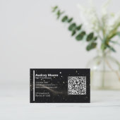 Moderne Professionele QR Code Visitekaartje (Staand voorkant)