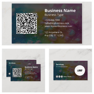 Moderne Professionele QR-code Website Sociale Medi Visitekaartje