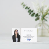 Moderne professionele redacteur Real Estate Voeg f Visitekaartje (Staand voorkant)