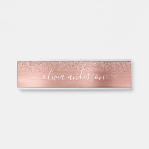 Moderne professionele Roos Gold spaarpeuk Glitter- Deurbordje