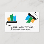 Moderne Professionele Schilderijservice Decoratie Visitekaartje (Voorkant)