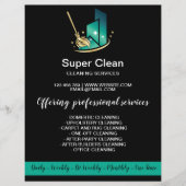 Moderne professionele schoonmaakbeurtkantoor flyer (Voorkant)