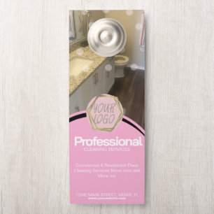 Moderne professionele schoonmaakdiensten Roze