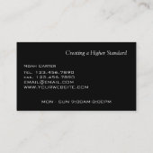 Moderne professionele sportweddenschap visitekaartje (Achterkant)