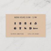 Moderne professionele trouwe kaart (Achterkant)