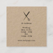 Moderne professionele uitstraling vierkante visitekaartje (Achterkant)