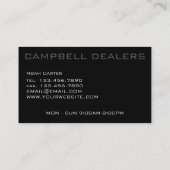 Moderne professionele uitverkoop visitekaartje (Achterkant)