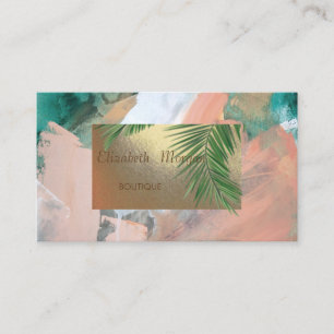 Moderne professionele Waterverf, Palm Leaf Visitekaartje