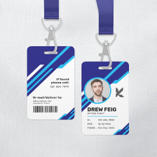 Moderne professionele werknemer ID Badge