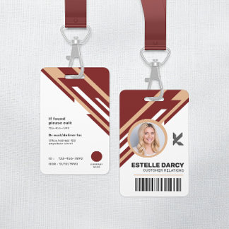 Moderne professionele werknemer ID Badge