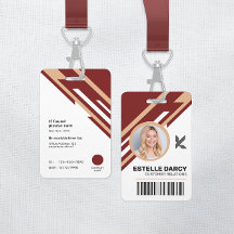 Moderne professionele werknemer ID Badge