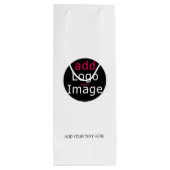 Moderne, , professionele whitepaper wijn cadeautas (Achterkant)