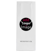 Moderne, , professionele whitepaper wijn cadeautas (Voorkant)