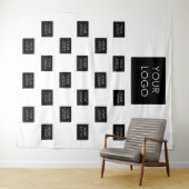 Moderne professionele zakelijke Logo Wandkleed (In Situ (horizontaal))