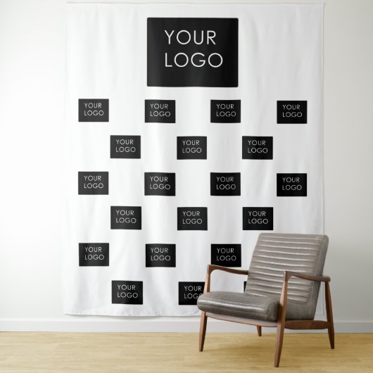 Moderne professionele zakelijke Logo Wandkleed (In situ)