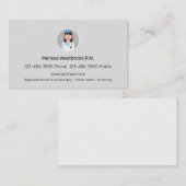 Moderne professionele ziekteverwekker visitekaartje (Voorkant / Achterkant)