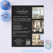 Moderne professionele zwarte onderneming flyer (Enkel)