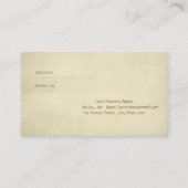 Moderne Professionnel, Carte de recommandation Lot (Dos)