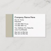 Moderne Professionnel Carte de visite simple (Devant)