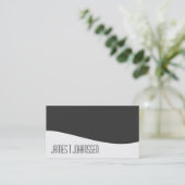 Moderne professionnel gris et blanc Cartes de visi (Debout devant)