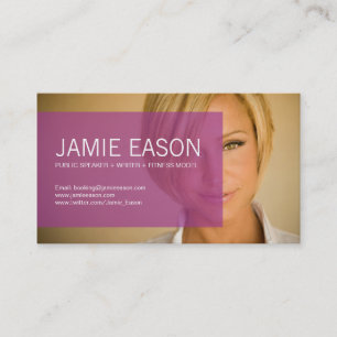 Moderne profielkaart - Jamie Eason Visitekaartje