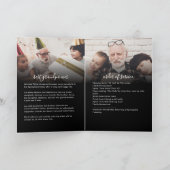 Moderne programme de funérailles/mémorial manuscri (Intérieur)