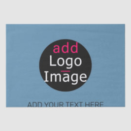 Moderne promo  Business Dusty Blue Wrap Tissuepapier