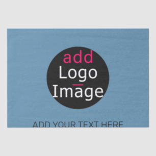 Moderne promo  Business Dusty Blue Wrap Tissuepapier