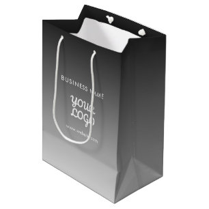 Moderne promotionele logo & tekst Aanpasbare kle Medium Cadeauzakje