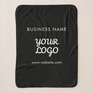 Moderne promotionele logo & tekst Aanpasbare kle Sherpa Deken