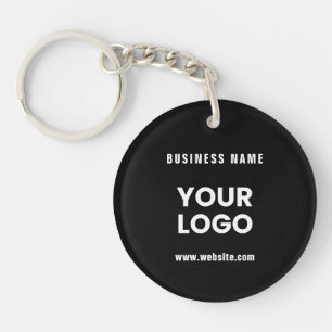 Moderne promotionele logo & tekst Aanpasbare kle Sleutelhanger