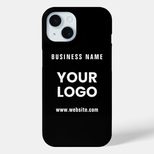 Moderne promotionele Logo & tekst | Bewerkbare kle Case-Mate iPhone Case (Achterkant)