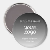 Moderne promotionele Logo & tekst | Bewerkbare kle Magneet (Voorkant / Achterkant)