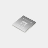 Moderne promotionele Logo & tekst | Bewerkbare kle Post-it® Notes (Schuin)