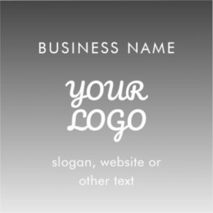 Moderne promotionele Logo & tekst Bewerkbare kle Sticker