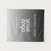 Moderne promotionele Logo & tekst | Bewerkbare kle Wandkleed (Voorkant (horizontaal))