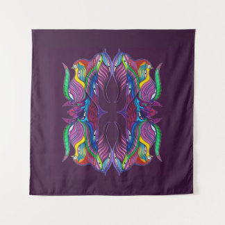Moderne psychedelische mandala wandkleed