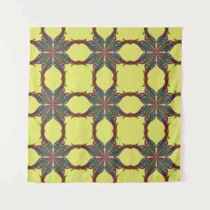 Moderne psychedelische mandala wandkleed