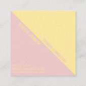 Moderne Punchy Pastel Duotone - Carte de visite (Dos)