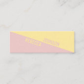 Moderne Punchy Pastel Duotone - Carte de visite (Devant)
