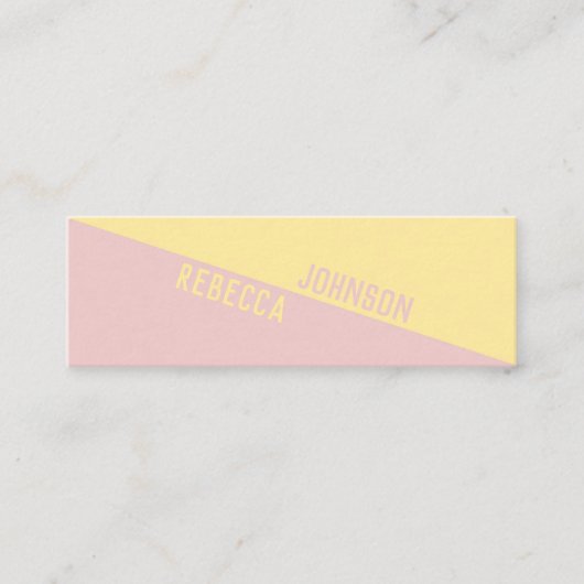 Moderne Punchy Pastel Duotone - Carte de visite (Devant)