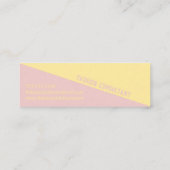 Moderne Punchy Pastel Duotone - Carte de visite (Dos)
