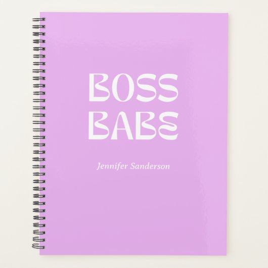 Moderne Purple 2024 Boss Babe Personnalisé (Devant)