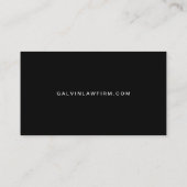 Moderne QR Code Bedrijf Medewerker Zwart Visitekaartje (Achterkant)