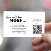 Moderne QR code details online rsvp website bruilo Informatiekaartje