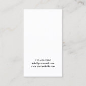 Moderne QR-code Eenvoudig naamwoord Visitekaartje (Achterkant)