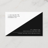 Moderne QR-code Eenvoudig professioneel bedrijf Visitekaartje (Achterkant)