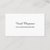 Moderne QR-code Elegante makelaar Visitekaartje (Achterkant)