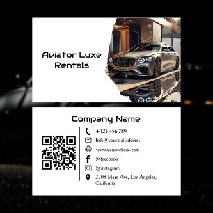 Moderne QR-code foto voor huur en verkoop van luxe Visitekaartje