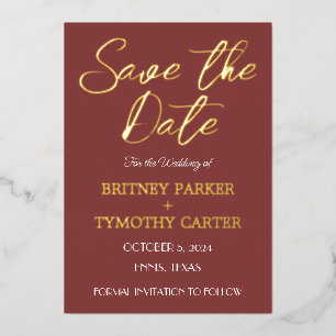 Moderne QR-code Foto Wine Bourgogne Weduwschap Folie Uitnodiging